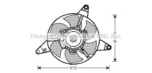 PRASCO FT7509 Fan, radiator